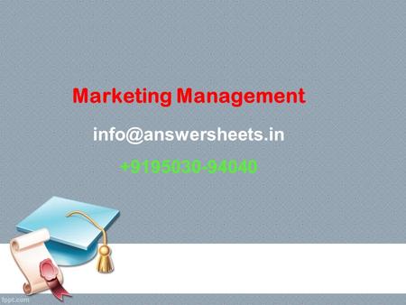 Marketing Management