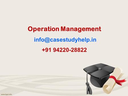 Operation Management