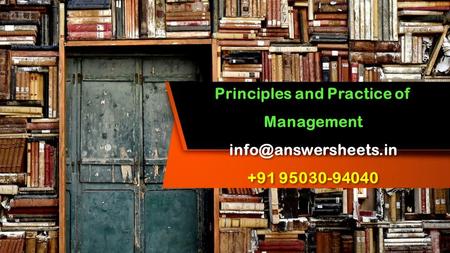 This presentation uses a free template provided by FPPT.com  Principles and Practice of Management