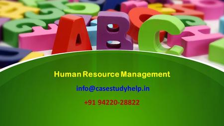 This presentation uses a free template provided by FPPT.com  Human Resource Management