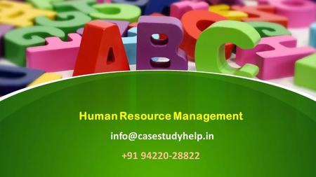 This presentation uses a free template provided by FPPT.com  Human Resource Management