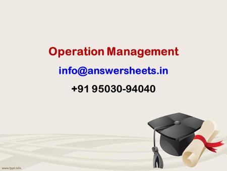 Operation Management