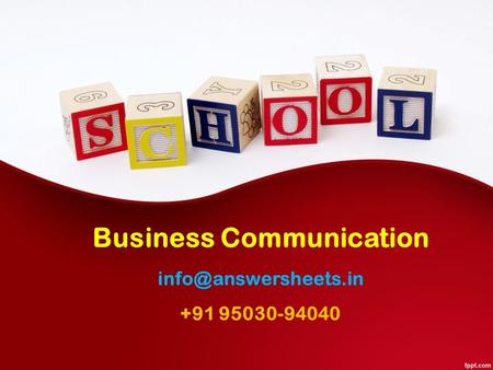 Business Communication