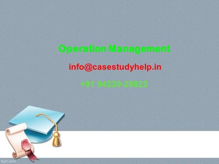 Operation Management