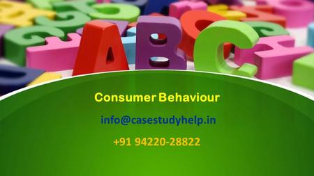 This presentation uses a free template provided by FPPT.com  Consumer Behaviour