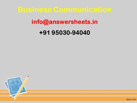 Business Communication