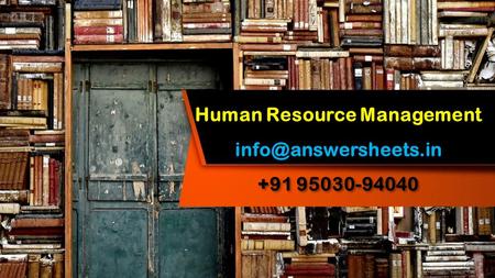 This presentation uses a free template provided by FPPT.com  Human Resource Management