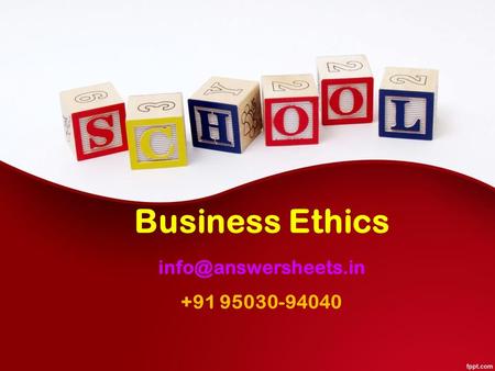 Business Ethics