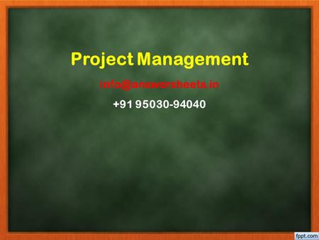 Project Management