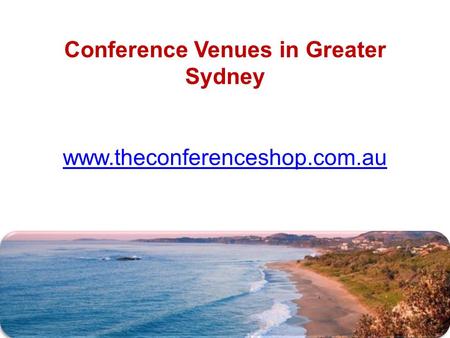 Conference Venues in Greater Sydney - Theconferenceshop.com.au