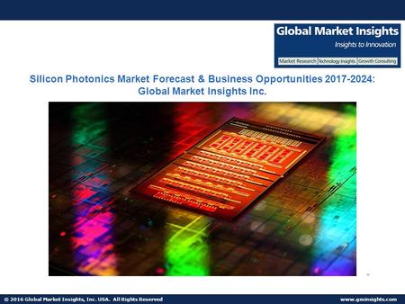 © 2016 Global Market Insights, Inc. USA. All Rights Reserved  Fuel Cell Market size worth $25.5bn by 2024 Silicon Photonics Market Forecast.