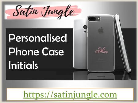 Personalised Phone Case Initials - Satinjungle.com