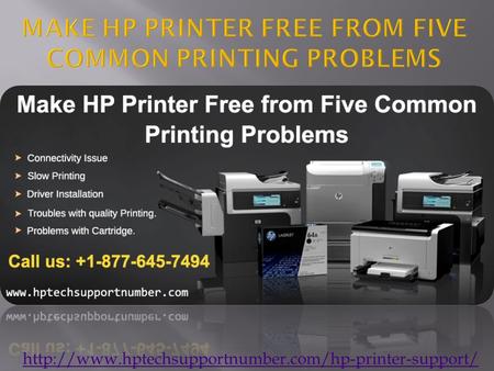 Make HP Printer Free from Five Common Printing Problems