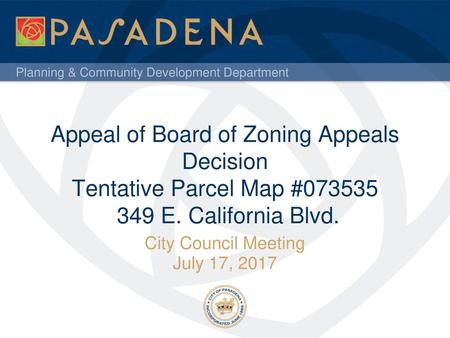 City Council Meeting July 17, 2017