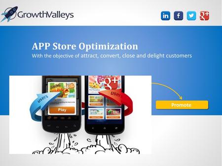 APP Store Optimization With the objective of attract, convert, close and delight customers Promote.