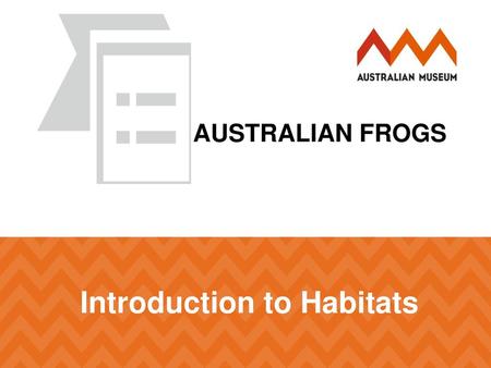 Introduction to Habitats