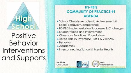 High School Positive Behavior Interventions and Supports