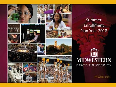 Summer Enrollment Plan Year 2018.