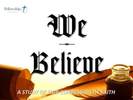 Article 1 – God We believe in one God, Creator of all things, holy, infinitely perfect, and eternally existing in a loving unity of three equally divine.