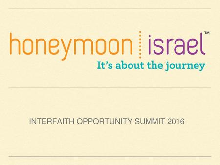 INTERFAITH OPPORTUNITY SUMMIT 2016