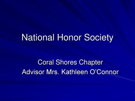 National Honor Society