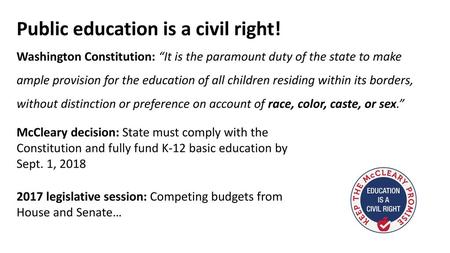 Public education is a civil right!