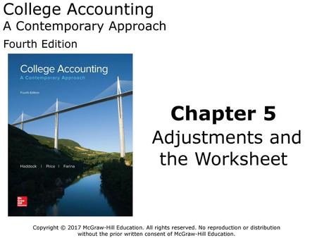 College Accounting A Contemporary Approach