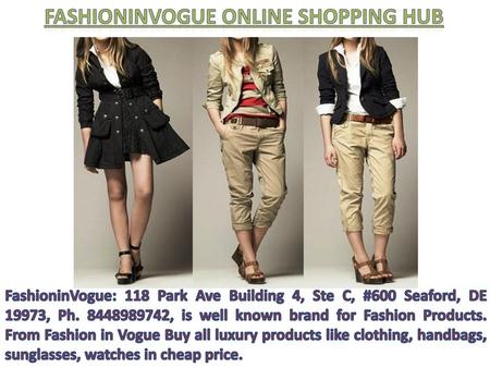 FashioninVogue Online Shopping Hub