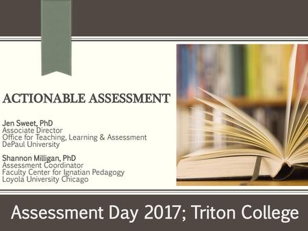 actionable assessment