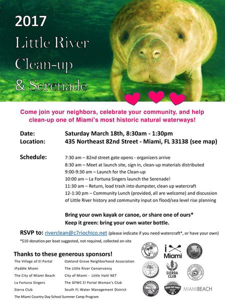 2017 Little River Clean-up & Serenade