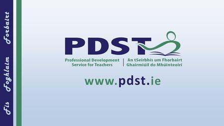 PDST Accounting Resources