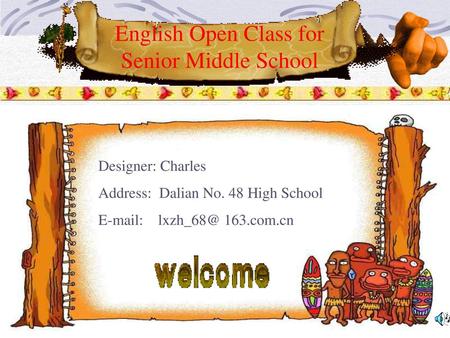 English Open Class for Senior Middle School