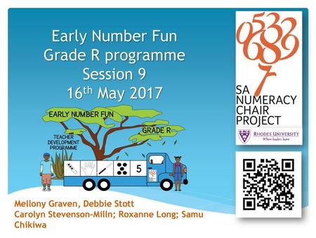 Early Number Fun Grade R programme Session 9 16th May 2017