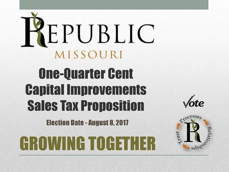 One-Quarter Cent Capital Improvements Sales Tax Proposition