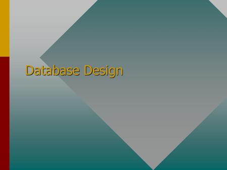 Database Design.