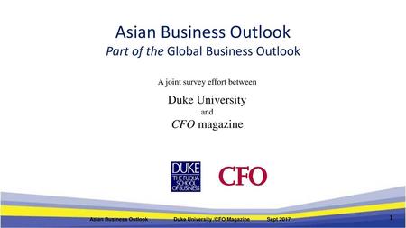 Asian Business Outlook Part of the Global Business Outlook