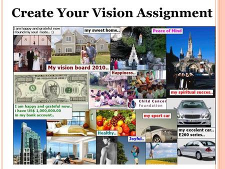 Create Your Vision Assignment