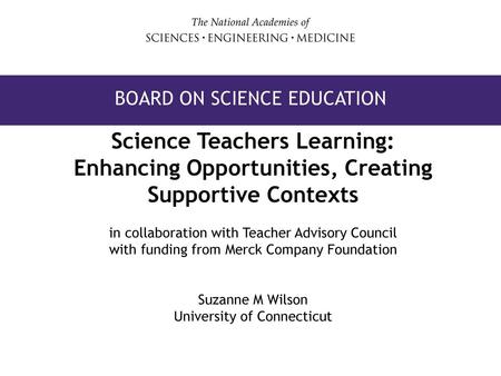 Board on science education