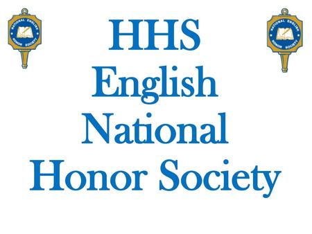 HHS English National Honor Society