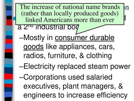 The Second Industrial Revolution