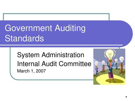 Government Auditing Standards