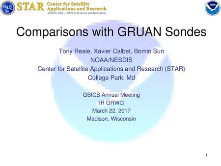 Comparisons with GRUAN Sondes