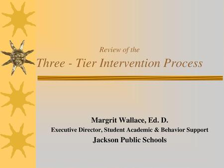 Review of the Three - Tier Intervention Process