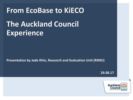 The Auckland Council Experience