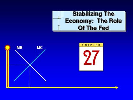 Stabilizing The Economy: The Role Of The Fed