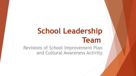 School Leadership Team