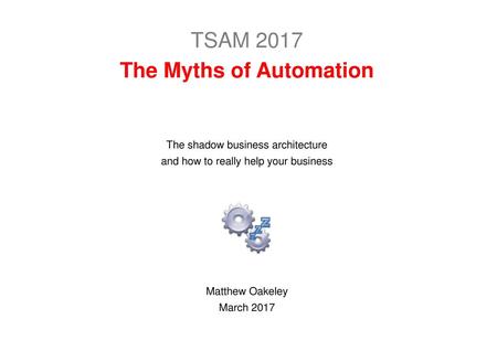 The Myths of Automation