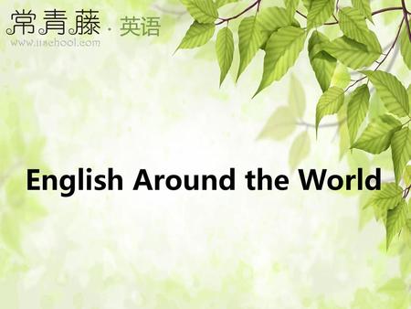 English Around the World