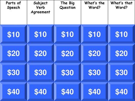 Subject Verb Agreement