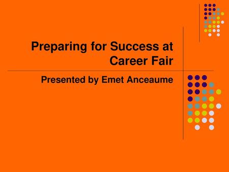 Preparing for Success at Career Fair